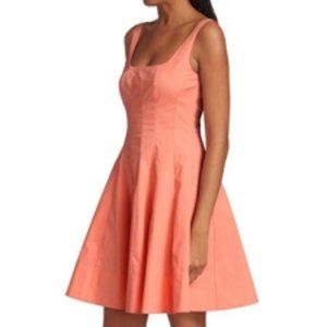 NWT Staud Wells Mini Dress Grapefruit
